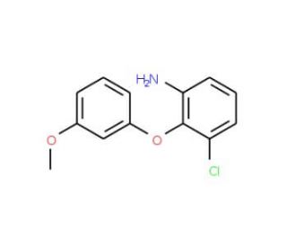 3-Chloro-2-(3-methoxyphenoxy)phenylamine - chemical structure image