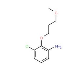 3-Chloro-2-(3-methoxypropoxy)phenylamine - chemical structure image