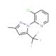 3-Chloro-2-(3-methyl-5-(trifluoromethyl)pyrazol-1-yl)pyridine (CAS 1150164-52-5) - chemical structure image