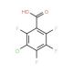 3-Chloro-2,4,5,6-tetrafluorobenzoic acid (CAS 5360-81-6) - chemical structure image