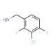 3-Chloro-2,4-difluorobenzylamine (CAS 886761-65-5) - chemical structure image