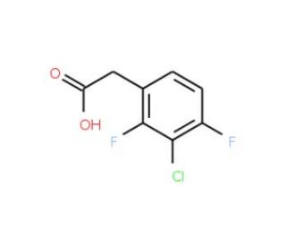 3-Chloro-2,4-difluorophenylacetic acid - chemical structure image