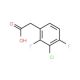 3-Chloro-2,4-difluorophenylacetic acid - chemical structure image