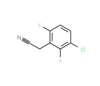 3-Chloro-2,6-difluorophenylacetonitrile (CAS 261762-55-4) - chemical structure image