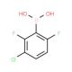 3-Chloro-2,6-difluorophenylboronic acid (CAS 1031226-45-5) - chemical structure image