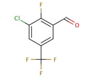 3-Chloro-2-fluoro-5-(trifluoromethyl)benzaldehyde (CAS 261763-02-4) - chemical structure image
