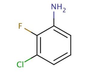 3-Chloro-2-fluoroaniline (CAS 2106-04-9) - chemical structure image