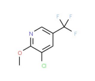 3-Chloro-2-methoxy-5-(trifluoromethyl)pyridine (CAS 175136-17-1) - chemical structure image
