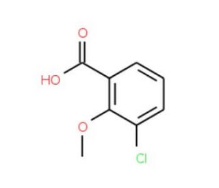 3-Chloro-2-methoxybenzoic acid (CAS 3260-93-3) - chemical structure image
