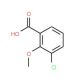3-Chloro-2-methoxybenzoic acid (CAS 3260-93-3) - chemical structure image
