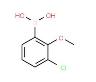 3-Chloro-2-methoxyphenylboronic acid (CAS 179898-50-1) - chemical structure image