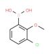 3-Chloro-2-methoxyphenylboronic acid (CAS 179898-50-1) - chemical structure image