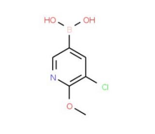 3-Chloro-2-methoxypyridine-5-boronic acid (CAS 942438-89-3) - chemical structure image