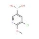 3-Chloro-2-methoxypyridine-5-boronic acid (CAS 942438-89-3) - chemical structure image