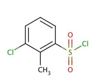 3-Chloro-2-methylbenzenesulfonyl chloride (CAS 80563-86-6) - chemical structure image