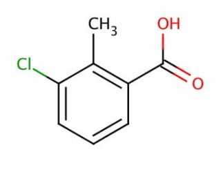 3-Chloro-2-methylbenzoic acid (CAS 7499-08-3) - chemical structure image