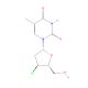 3′-Chloro-3′-deoxythymidine (CAS 25526-94-7) - chemical structure image
