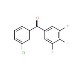 3-Chloro-3&prime;,4&prime;,5&prime;-trifluorobenzophenone (CAS 746651-95-6) - chemical structure image