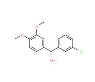 3-Chloro-3&prime;,4&prime;-dimethoxybenzhydrol - chemical structure image