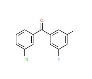 3-Chloro-3&prime;,5&prime;-difluorobenzophenone (CAS 746651-98-9) - chemical structure image