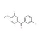 3-Chloro-3′-fluoro-4′-methoxybenzophenone (CAS 844885-00-3) - chemical structure image