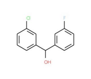 3-Chloro-3&prime;-fluorobenzhydrol - chemical structure image