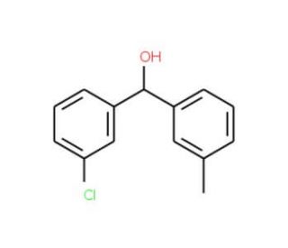 3-Chloro-3&prime;-methylbenzhydrol (CAS 842140-72-1) - chemical structure image