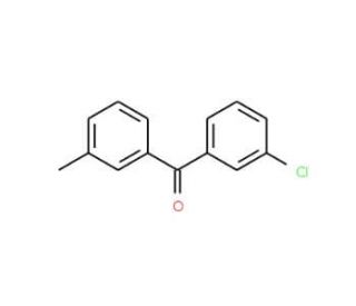 3-Chloro-3&prime;-methylbenzophenone (CAS 71372-41-3) - chemical structure image