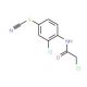 3-chloro-4-[(chloroacetyl)amino]phenyl thiocyanate (CAS 3082-23-3) - chemical structure image