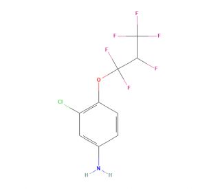 3-Chloro-4-(1,1,2,3,3,3-hexafluoropropoxy)aniline (CAS 1100832-66-3) - chemical structure image