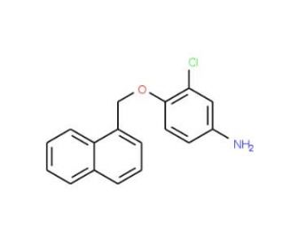 3-Chloro-4-(1-naphthylmethoxy)aniline - chemical structure image