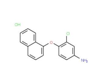 3-Chloro-4-(1-naphthyloxy)aniline hydrochloride - chemical structure image