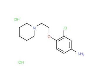 3-Chloro-4-[2-(1-piperidinyl)ethoxy]phenylamine dihydrochloride - chemical structure image