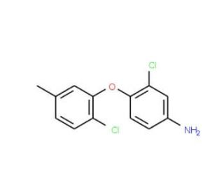 3-Chloro-4-(2-chloro-5-methylphenoxy)aniline - chemical structure image