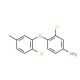 3-Chloro-4-(2-chloro-5-methylphenoxy)aniline - chemical structure image