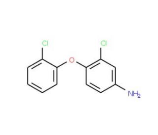 3-Chloro-4-(2-chlorophenoxy)aniline - chemical structure image