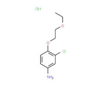 3-Chloro-4-(2-ethoxyethoxy)aniline hydrochloride - chemical structure image