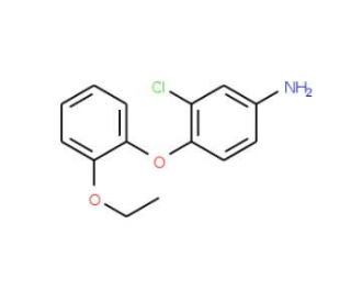 3-Chloro-4-(2-ethoxyphenoxy)aniline - chemical structure image