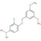 3-Chloro-4-(3′,5′-dimethoxybenzyloxy)phenylboronic acid (CAS 849062-24-4) - chemical structure image