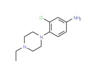 3-Chloro-4-(4-ethyl-piperazin-1-yl)-phenylamine - chemical structure image