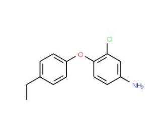 3-Chloro-4-(4-ethylphenoxy)aniline - chemical structure image