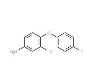 3-Chloro-4-(4-fluorophenoxy)aniline - chemical structure image