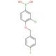 3-Chloro-4-(4′-fluorobenzyloxy)phenylboronic acid (CAS 849062-39-1) - chemical structure image