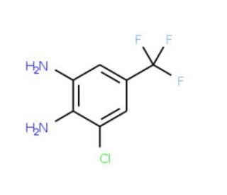 3-Chloro-4,5-diaminobenzotrifluoride (CAS 132915-80-1) - chemical structure image