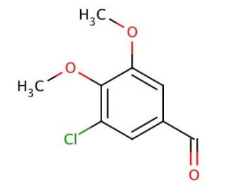 3-Chloro-4,5-dimethoxybenzaldehyde (CAS 18268-68-3) - chemical structure image