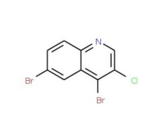 3-Chloro-4,6-dibromoquinoline (CAS 927801-50-1) - chemical structure image
