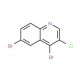 3-Chloro-4,6-dibromoquinoline (CAS 927801-50-1) - chemical structure image