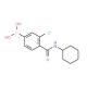 3-Chloro-4-(cyclohexylcarbamoyl)phenylboronic acid (CAS 957034-65-0) - chemical structure image
