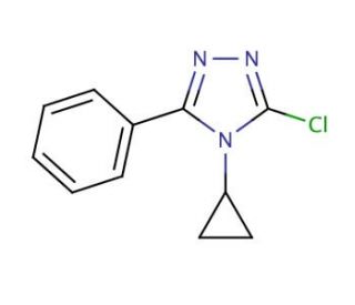 3-chloro-4-cyclopropyl-5-phenyl-4H-1,2,4-triazole - chemical structure image