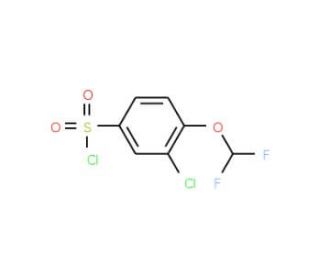 3-chloro-4-(difluoromethoxy)benzenesulfonyl chloride - chemical structure image